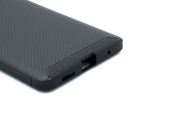 Силиконовый чехол Ultimate Experience Carbon для Xiaomi Redmi Note 10 Pro 4G black (TPU)