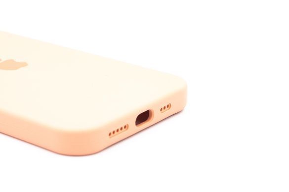 Силіконовий чохол Full Cover для iPhone 12 peach Full Camera