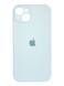 Силіконовий чохол Full Cover для iPhone 15 Plus light blue Full Camera