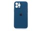 Силіконовий чохол Full Cover для iPhone 12 Pro Max abyss blue Full Camera