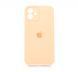Силіконовий чохол Full Cover для iPhone 12 peach Full Camera