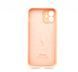 Силіконовий чохол Full Cover для iPhone 12 peach Full Camera