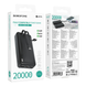 Power Bank Borofone Graceful 22.5W+PD20W with cable 20000 mAh black