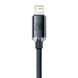 USB кабель Baseus Crystal Shine Series Lightning 2.4A/2m CAJY000101 black