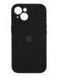 Силіконовий чохол Full Cover для iPhone 15 black Full Camera