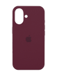 Силіконовий чохол Full Cover для iPhone 16 Plus plum