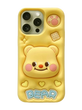 Силіконовий чохол Funny 3D для iPhone 14 Pro Max yellow/little bear