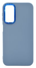 Силиконовый чехол Metal Frame для Samsung A24 4G sky blue (AA)