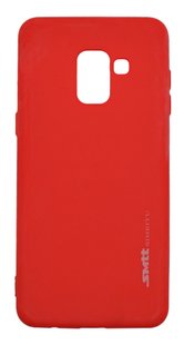 Силиконовый чехол SMTT для Samsung A8 (2018) red