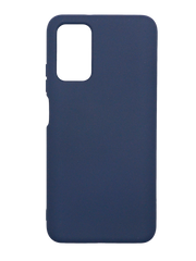 Силіконовий чохол SMTT для Xiaomi Redmi 9T/Poco M3 blue з мікрофіброю