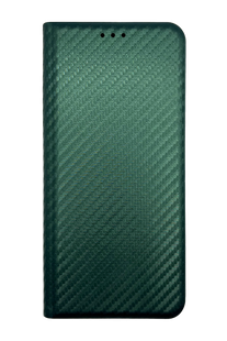 Чехол книжка Flip Cover "Carbon" для Xiaomi Redmi Note 14 4G dark green