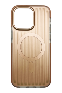 TPU чохол Ribbed Matte with MagSafe для iPhone 15 Pro Max gold