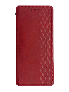 Чохол-книжка шкіра для Xiaomi Redmi 13C red Getman Cubic PU