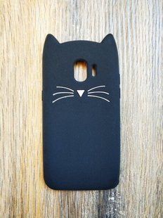 Силіконовий чохол Cat 3D для Samsung J260 (2018) black