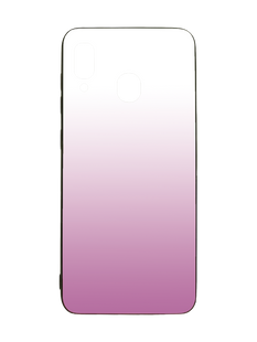 Накладка Gradient Hologram для Samsung A20/A30 light pink