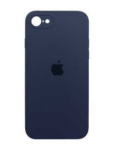 Силиконовый чехол Full Cover для iPhone 7/8/SE 2020 dark blue Full camera