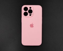 Силіконовий чохол Full Cover для iPhone 13 Pro light pink Full Camera