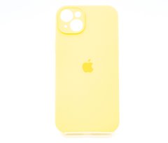 Силіконовий чохол Full Cover для iPhone 14 Plus yellow Full Camera