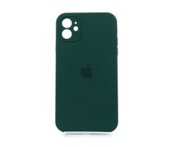 Силіконовий чохол Full Cover Square для iPhone 11 forest green Full Camera