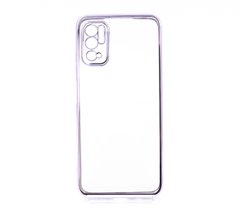Силіконовий чохол Сlear для Xiaomi Note 10 5G/Poco M3 Pro violet Full Camera з глянсовою окантовкою