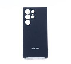 Силіконовий чохол Full Cover для Samsung S23 Ultra midnight blue Full Camera