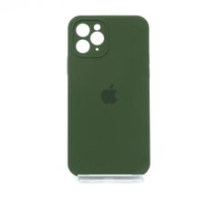 Силіконовий чохол Full Cover для iPhone 11 Pro army green Full Camera