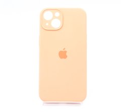 Силіконовий чохол Full Cover для iPhone 13 peach Full Camera