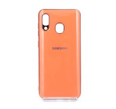Накладка Soft Glass для Samsung A20/A30 coral