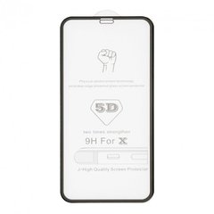 Захисне 5D Strong скло для iPhone X/11 Pro black mag
