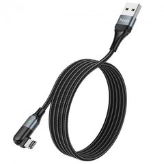 USB кабель HOCO U100 Orbit Lightning 2.4A/1,2m black