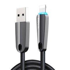 USB кабель HOCO U35 SpaceSHuttle Lightning 1.2м metal black