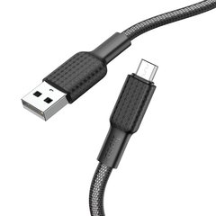 USB кабель Hoco X69 Jaeger USB to Micro 1m black/white