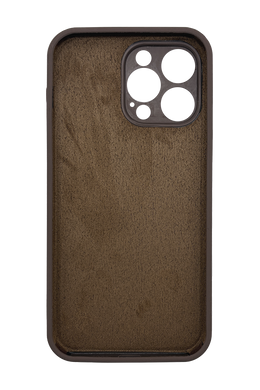Силиконовый чехол Full Cover для iPhone 13 Pro brown Full camera