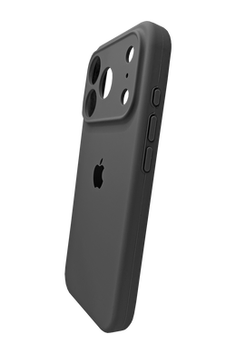 Силіконовий чохол Full Cover для iPhone 17 Pro dark grey (pebble) Full Camera