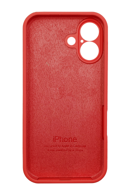Силіконовий чохол Full Cover для iPhone 17 red Full Camera