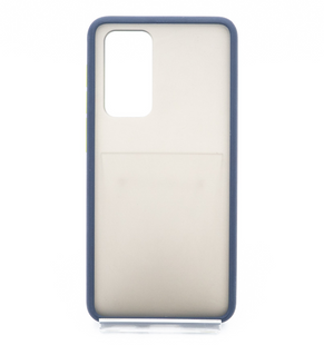 Чехол 2 в 1 Matte Color для Huawei P40 (TPU) dark blue