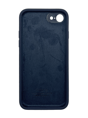 Силиконовый чехол Full Cover для iPhone 7/8/SE 2020 dark blue Full camera