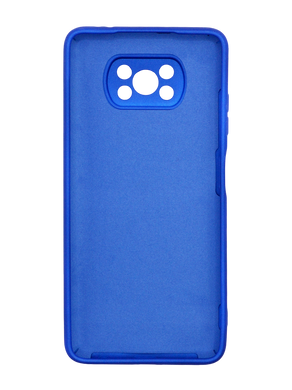 Силіконовий чохол Full Cover для Xiaomi Poco X3 /Poco X3 Pro shiny blue Full Camera