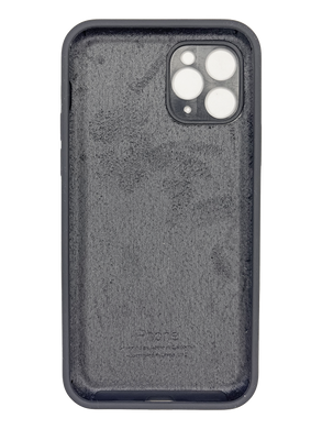 Силіконовий чохол Full Cover для iPhone 11 Pro dark grey (pebble) Full Camera