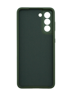 Силіконовий чохол Full Cover для Samsung S21 dark olive Full Camera без logo