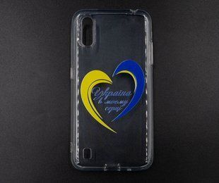 Силіконовий чохол MyPrint для Samsung A01 Україна в моєму серці, clear