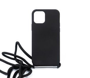 Силіконовий чохол WAVE Lanyard для iPhone 12/12Pro black (TPU)