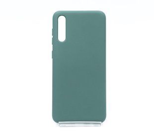 Силіконовий чохол Full Cover для Samsung A30s/A50/A50s dark green без logo