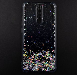 Накладка SP Confetti для Xiaomi Redmi 8 white/violet