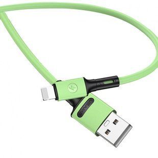 USB кабель магнитный Usams US-SJ434 U52 Lightning 2A/1m green