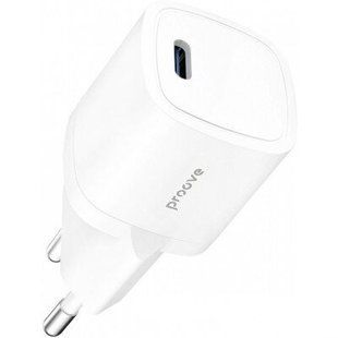 Мережевий зарядний пристрій Proove silicone power 20W Type-C white
