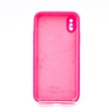 Силіконовий чохол Full Cover Square для iPhone X/XS barble pink Full Camera