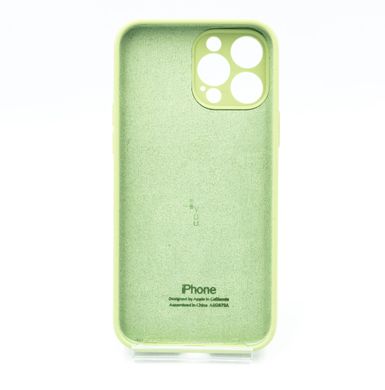 Силіконовий чохол Full Cover для iPhone 13 Pro Max green Full Camera
