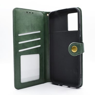 Чехол-книжка кожа для Xiaomi Poco M5 green Getman Gallant PU