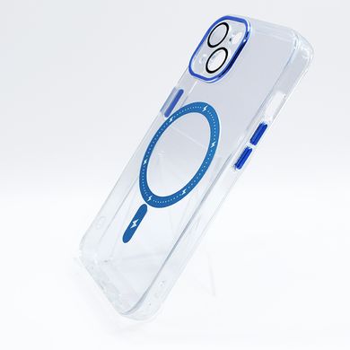Чехол TPU+PC Colorful with Magsafe для iPhone 14 blue Full Camera